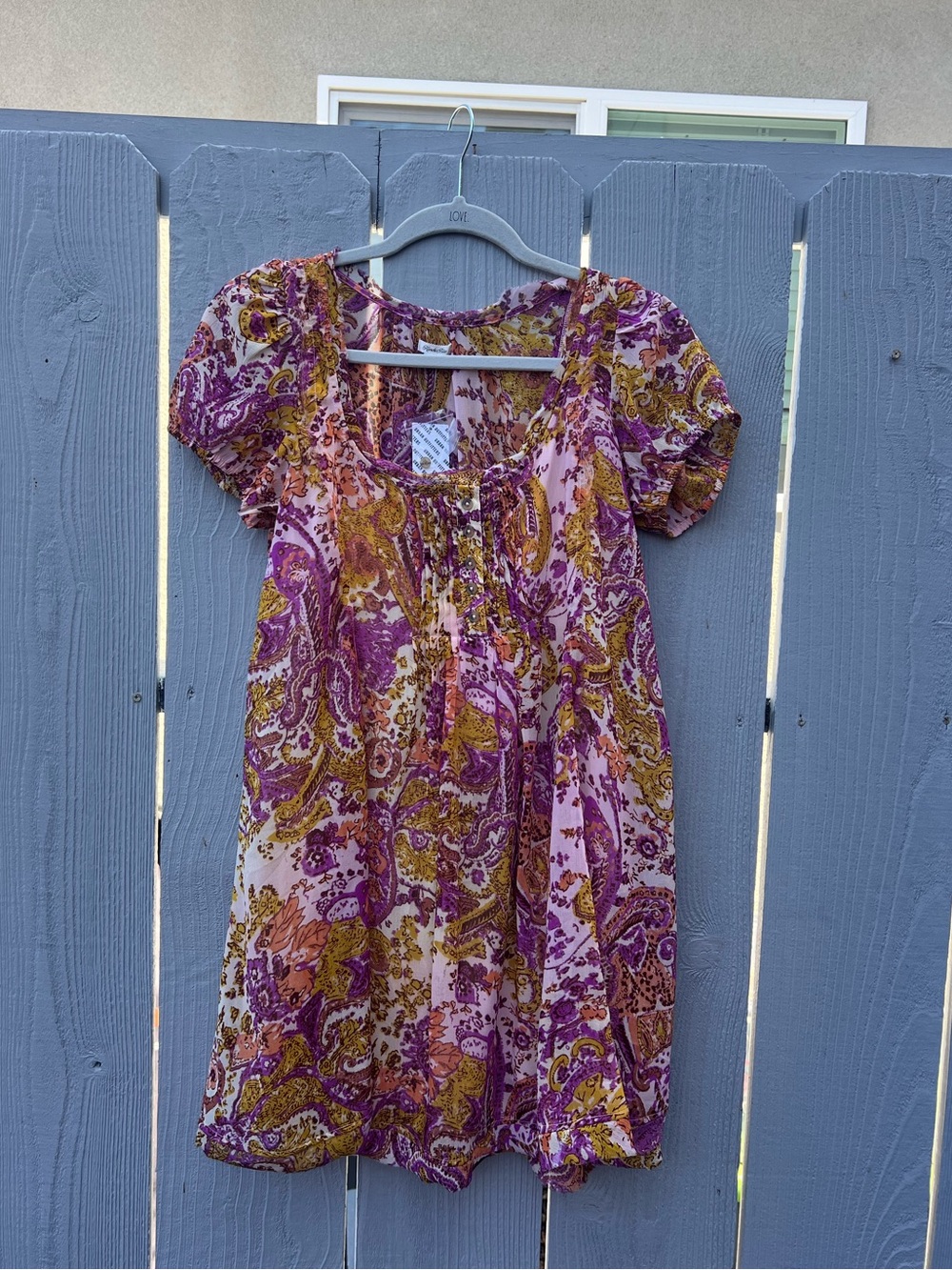 NEW WITH TAGS: Urban Outfitters Women's Short-Sleeve Paisley Shift